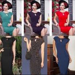 Stop Staring Timeless Dress - Red Sz S